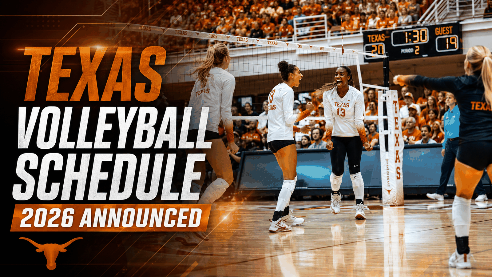 Texas Volleyball Schedule 2026 Announced